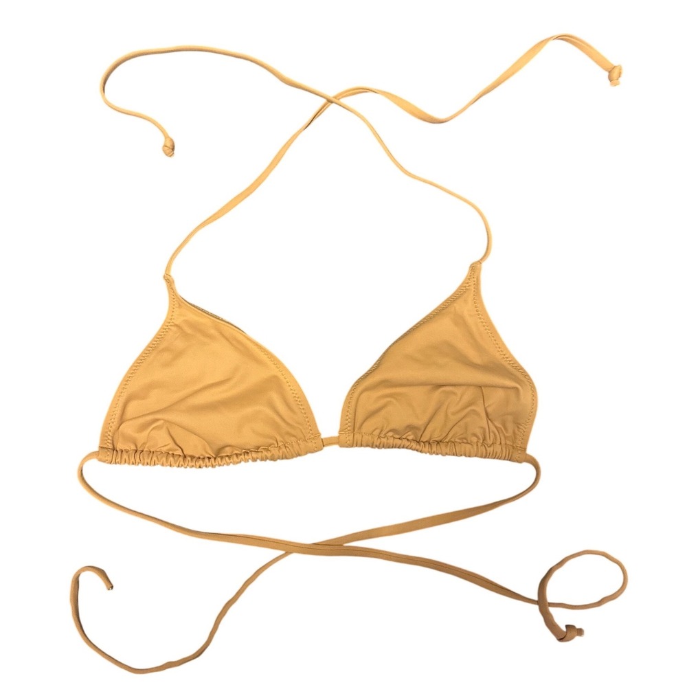 Skims Light Brown‎ Triangle Tie String Bikini Top, Size Medium